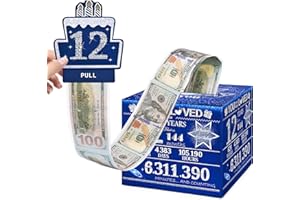 TOYEISHI 12 Happy Birthday Money Box for Cash Gift, 12th Birthday Decorations for Boys and Girls, Gifts for 12 Year Old Boy, Boy Birthday Gift Ideas, Cool Things for Teen -Blue with 100PCS Bags