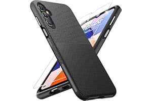 VAKI for Samsung Galaxy A14 5G Case with Screen Protector, Military Grade Drop Proof Protection Galaxy A14 Protective Case Rugged PC Hard & Silcone Shockproof Cover for Samsung A14 5G Phone Case (Black)