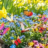 SNAIL GARDEN 60 Pcs Garden Stakes Butterflies Dragonflies Ladybugs Bees Outdoor view 2