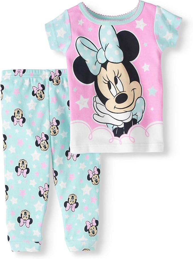 Minnie Mouse Baby Girls 2 Piece Sleepwear Pajama Set 24 Months
