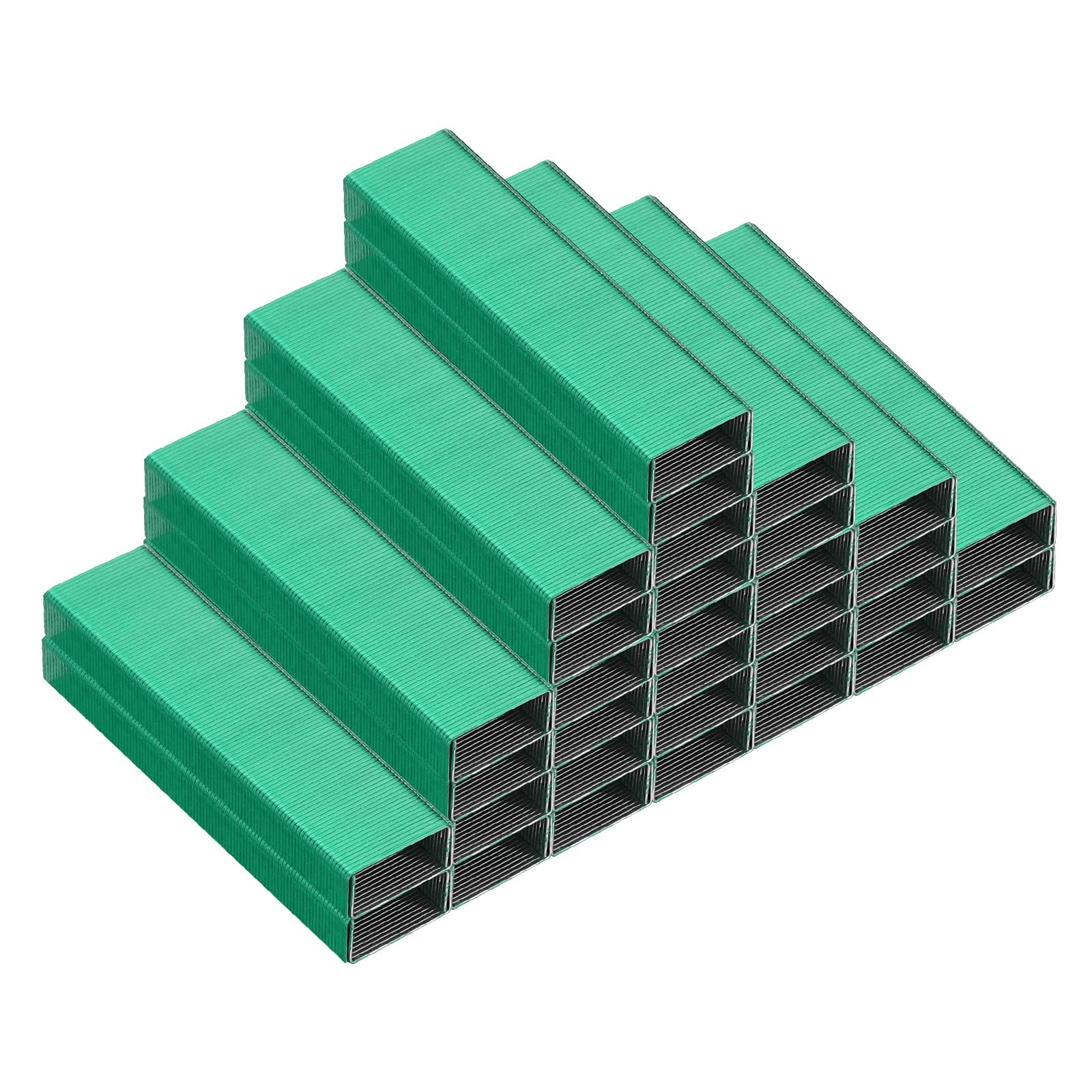 PATIKIL Staples for Stapler, 2 Pack(1000Pcs Each) 26/6 Standard 1/4 Inch Jam Free Green