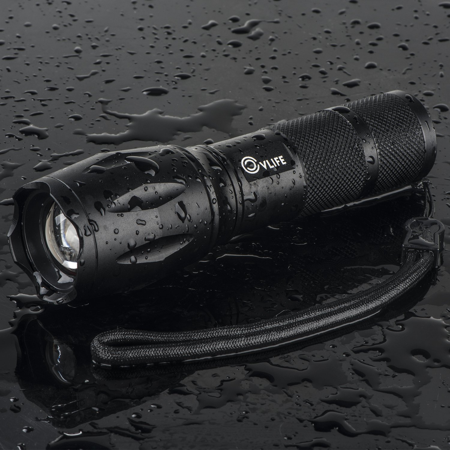 CVLIFE Tactical Flashlight Rechargeable XML T6 LED Torch Light With 18650 Battery & Charger