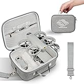 GAGITERVR N2S Neo Combo Hard Carrying Case, Travel Shoulder Bag with Soft Velvet Lining, Portable Protection for DJI Neo Drone, Up to 5 Batteries, Charging Hub & Accessories, Ideal for Trip & Storage