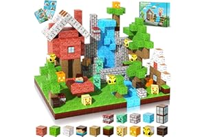 Annexfun Magnetic Blocks-100PCS Magnetic Building Blocks, Magnetic Tiles Kids Build Cubes 2025 Upgraded STEM Game Toys, Christmas Birthday Gifts for Boys & Girls Ages 3+