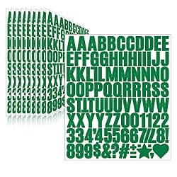Llewyn 970 Pcs 10 Sheets Letter Stickers,Self