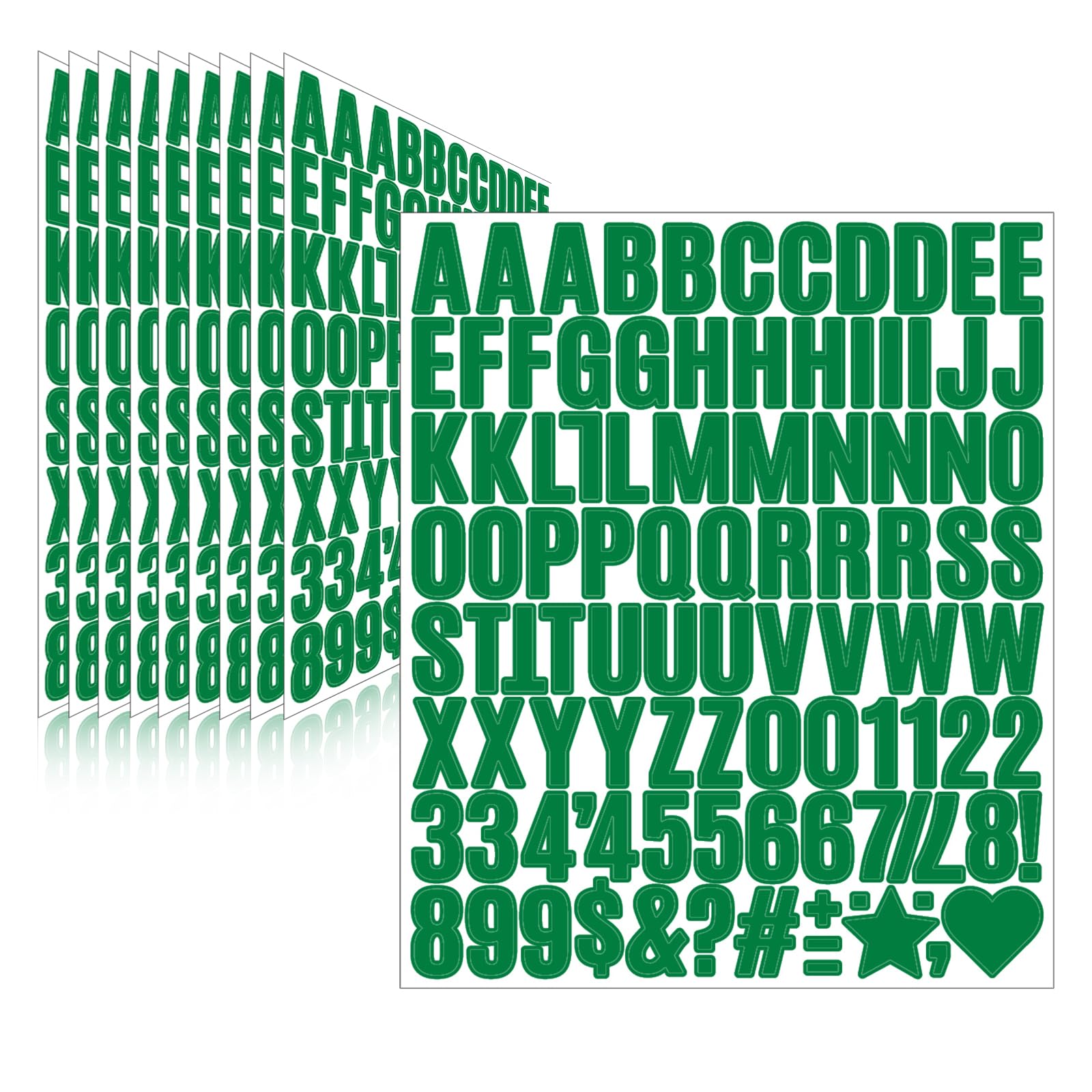 Llewyn 970 Pcs 10 Sheets Letter Stickers,Self