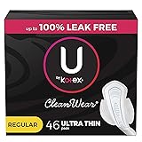 U by Kotex CleanWear Ultra Thin Feminine Pads with