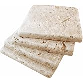 Walnut 4x4 Tumbled Travertine Floor Backsplash Tile 9 Piece Pack