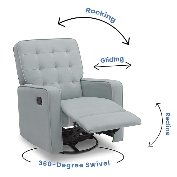 gavin nursery manual swivel glider recliner