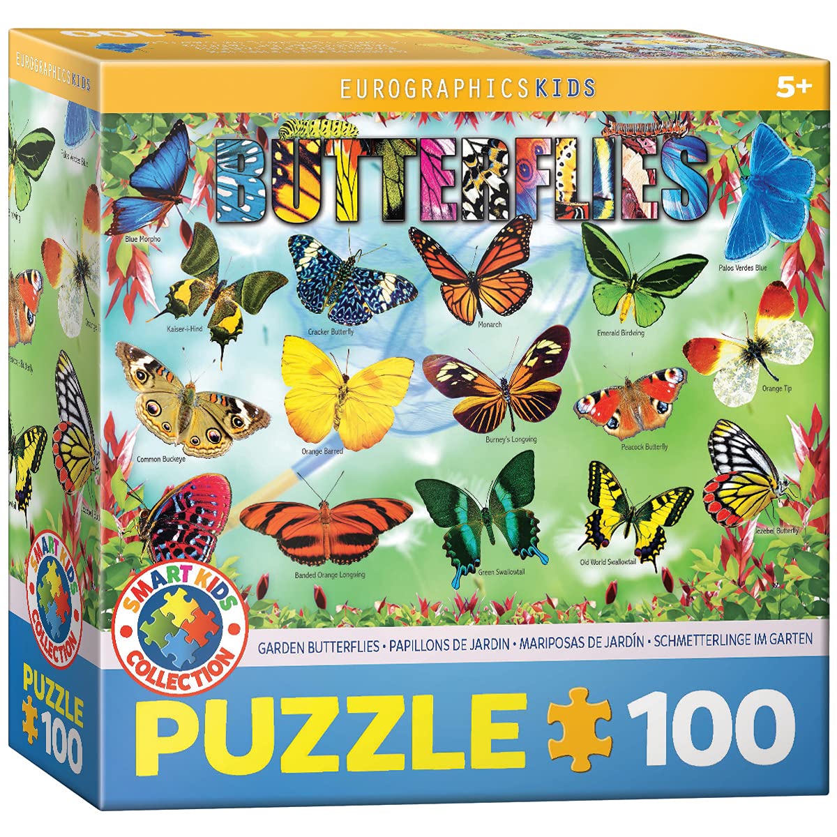 Garden Butterflies 100-Piece Puzzle