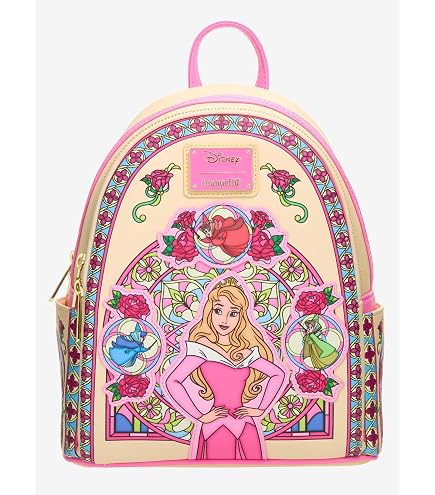 Amazon.com | Loungefly Stained Glass Sleeping Aurora Beauty Mini
