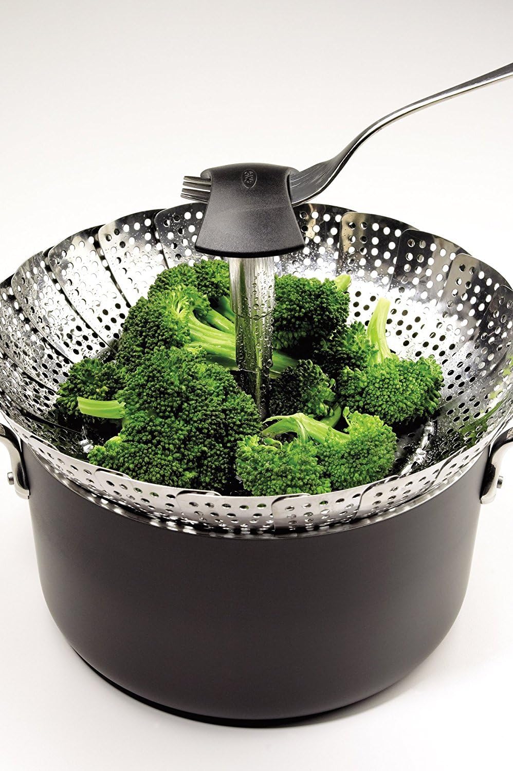 OXO Stainless Steel Good Grips Steamer with Extendable Handle, 7": Vegetable Steamer: Home & Kitchen