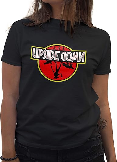 Lapi Boutique Upside Down Demogorgon JP Camiseta de Mujer Negra Size L: Amazon.es: Ropa y accesorios