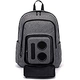 Super Real Business Bluetooth Speaker Backpack with 20-Watt Speakers & Subwoofer for Parties/Festivals/Beach. Rechargeable, W