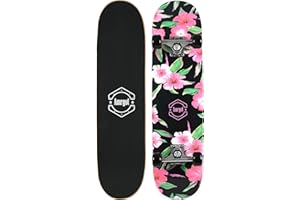 Amrgot Skateboards for Beginners,31 * 8 inches Complete Skateboards for Kids,Boys,Girls and Adults,7 Layer Maple Wood,Double Kick Deck Concave Standard and Tricks Skateboard