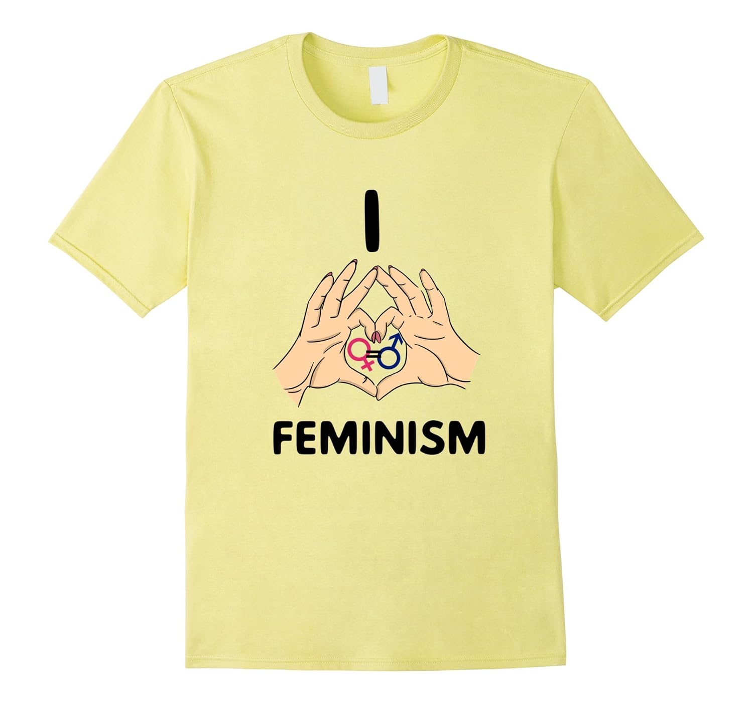 I Love Feminism t-shirt. T-shirt for Feminist.-Rose