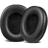 SOULWIT Replacement Earpads for Sony MDR-7506 MDR-V6 MDR-V7 MDR-CD900ST Monitor Headphones, Ear Pads Cushions with Softer Protein Leather, High-Density Foam - Black
