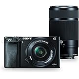 Sony Alpha a6000 Mirrorless Digital Camera w/ 16-50mm and 55-210mm Power Zoom Lenses (Renewed)