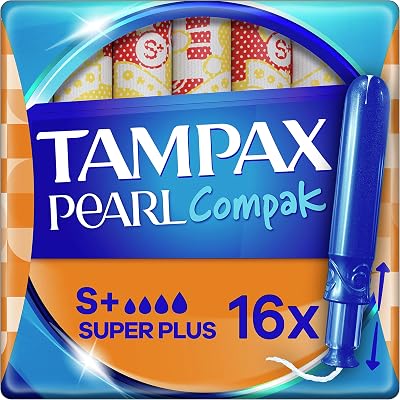 Tampax Pearl Compak Super Plus Tampons Pack of 18