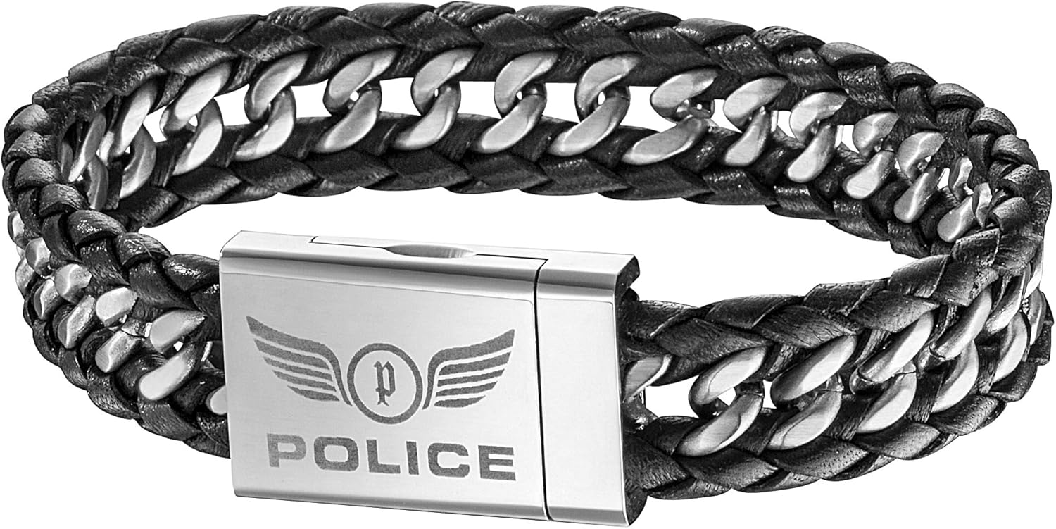 Police Men's Bracelet PL24691BLB01S Amazon.co.uk Jewellery