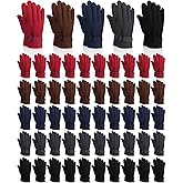 Liitrsh Winter Warm Fleece Gloves Men Bulk Thermal Driving Soft Warm Sports Cozy Gloves for Adult Men Women Cold Weather