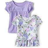 The Children's Place Baby-Girls and Toddler Short Sleeve Flutter Shirt
