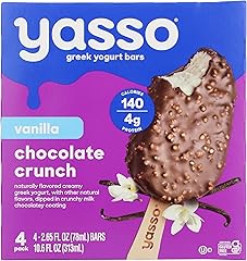 YASSO Vanilla Chocolate Crunch Frozen Yogurt Bars, 10.6 FZ