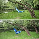 AnorTrek Camping Hammock Super Lightweight Parachute Nylon 110x55 Blue view 7