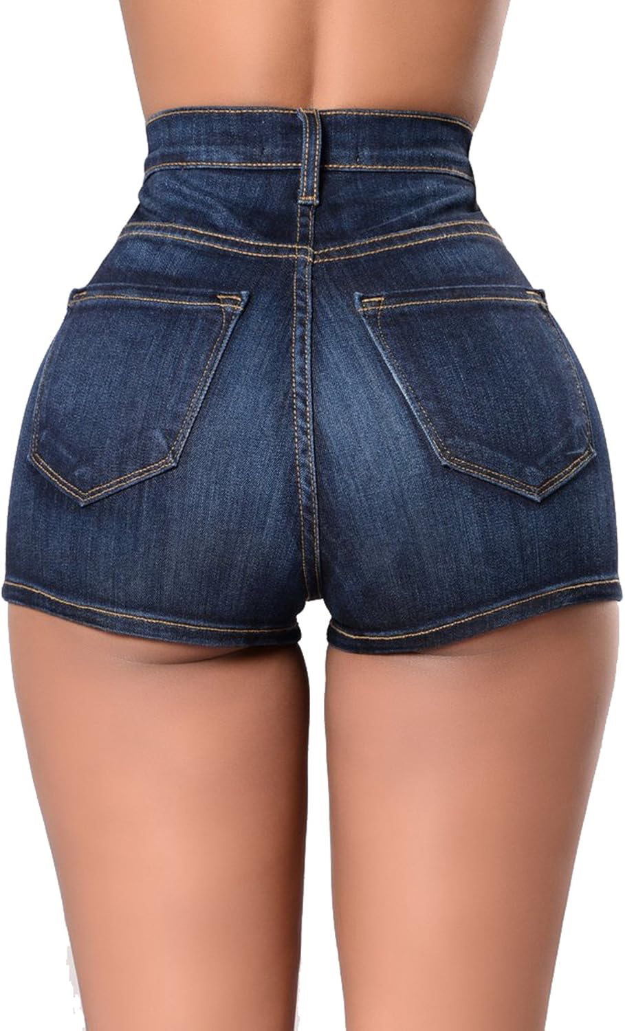 Tengo Women S High Waist Buttocks Denim Shorts At Amazon Women S Clothing Store