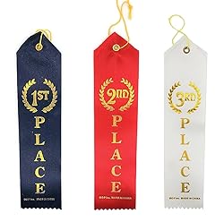 2nd Place (Red) Award Ribbon with Card & String