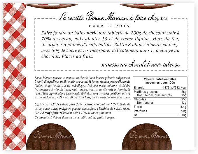 Bonne Maman White Chocolate Mousse 2 X 70g Amazon Co Uk Grocery