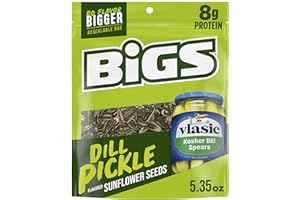BIGS Vlasic Dill Pickle Sunflower Seeds, 5.35-Ounce Bags (Pack of 12)