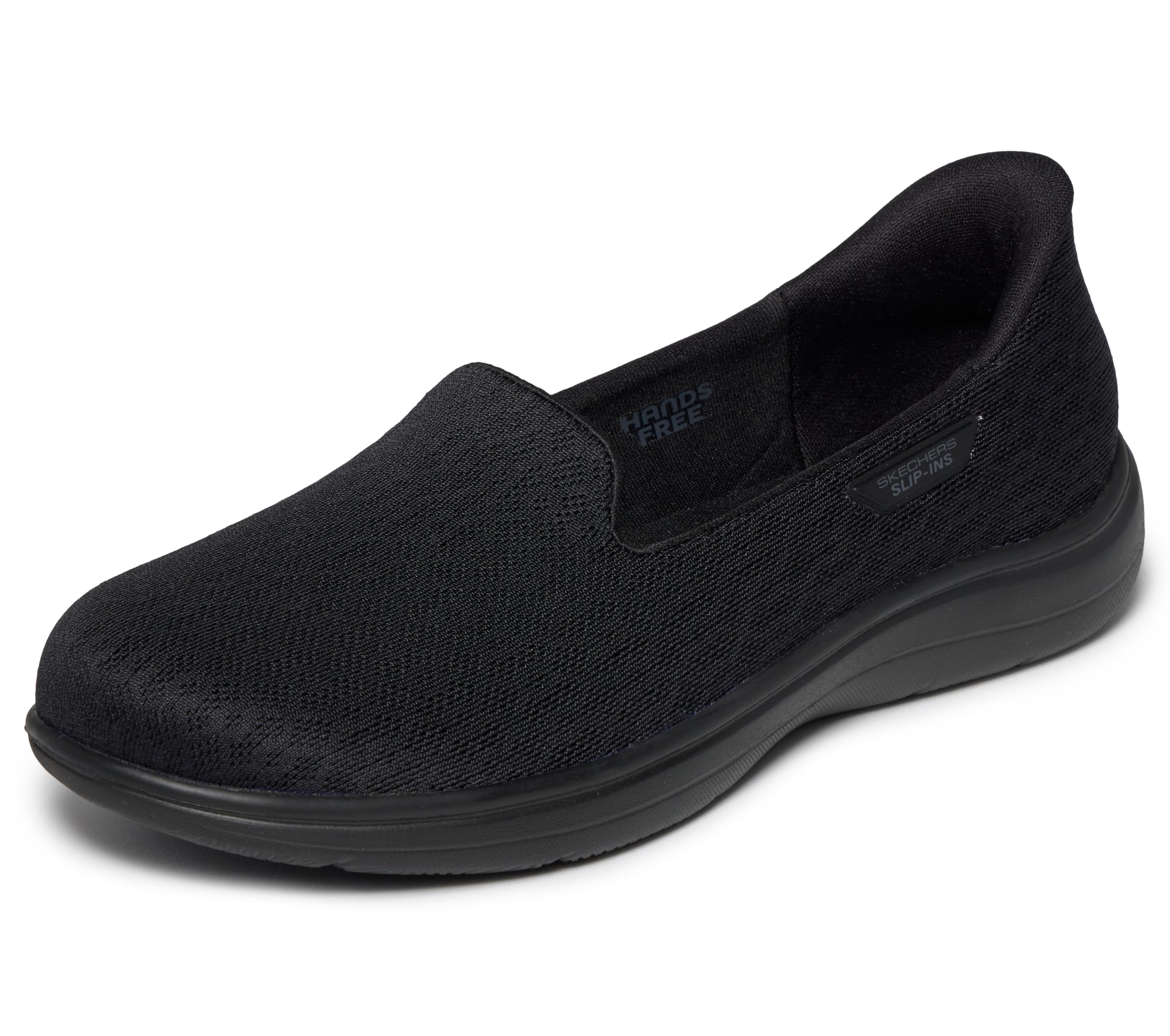 Skechers Women’s Hands Free Slip-ins On-The-Go Flex Radiant Mesh Skimmer, Black/Black, 7