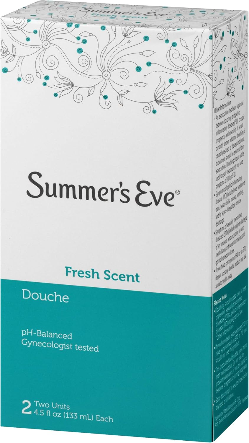 Summer's Eve Douche, Fresh Scent, pH Balanced, Dermatologist & Gynecologist Tested, 2 Count per pack, 9 Fl Oz: Health & Personal Care