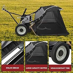GAOMON Tow Behind Lawn Sweeper 42 Inch, Large