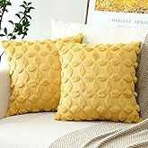 Set van 2 decoratieve kussens HAKONE 45 x 25 cm Lichtbeige Geometrisch patroon