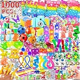1000pcs Party Favors Goodie Bags for Kids, Fidget Toys Pack, Stocking Pinata Stuffers, Birthday Gifts, Classroom Prize, Treasure Box, Carnival Prizes, Easter Eggs Fillers