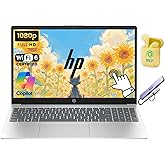 HP Touchscreen 15.6" FHD Business Laptop Computer, Intel 8-Core i3-N305 Processor, Windows 11 Laptop 16GB RAM 1TB Storage (512GB SSD+512GB Docking Set), AI Ready, NLY Earphones, Moonlight Blue