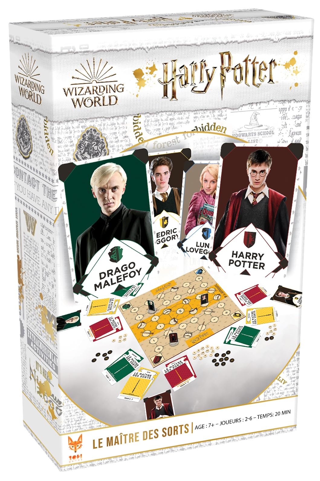 Topi Games | Harry Potter Spell Master | Card & Memory Card | Magic Spells | BU.S.E Trials | 2 to 6 Players | Ages 7+ | 20 Min | Young Sorcerer Child | French Version