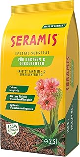 Seramis Ton-Granulat als Pflanzenerden-Ersatz für Kakteen und Sukkulenten, Spezial-Substrat, Rotbraun/Antrazith, 2,5 Liter