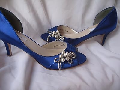 blue bling shoes