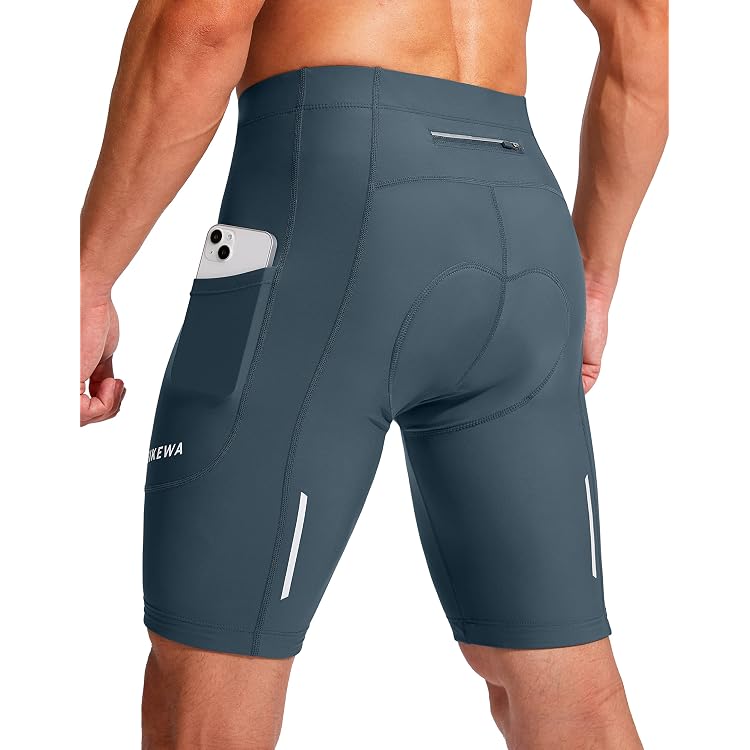 Pantalones Cortos De Ciclismo Acolchados Para Hombre - Transpirables, Absorbentes, Con Agarre Antideslizante, Ideales Para Largas Distancias