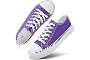 hash bubbie White Sneakers for Women Low Top Canvas Shoes Womens Canvas Sneakers Women's Fashion Sneakers Slip on Casual Tennis Shoes