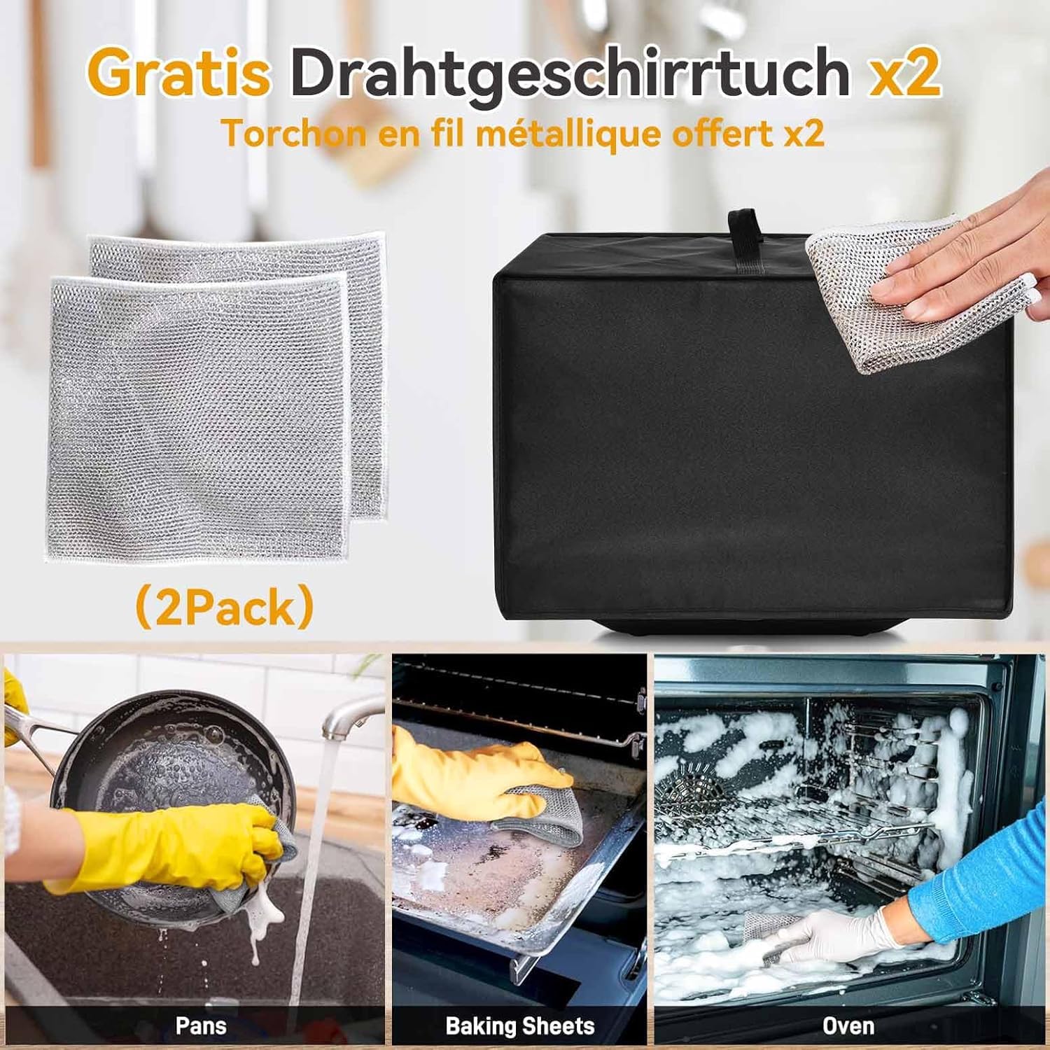𝟮𝟬𝟮5𝗡𝗲𝘄Air Fryer Cover - Heat-Resistant Waterproof Dust-proof Air Fryer Cover Compatible for Em-eril Lagasse 26 QT Extra Large Air Fryer, for In.st.ant Omni Air Fryer Toaster Oven Combo 19 QT