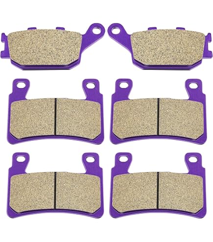 Front & Rear Brake Pads For Honda Silverwing FJS400 & FJS600 (2001-2008) - Semi-Metallic, High Heat Resistance