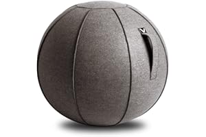 Vivora Luno Premium Ergonomic Sitting Ball Chair, Felt, Max Size (25 to 26 inches), for Home Offices, Balance Training, Yoga Ball, Posture Improvement
