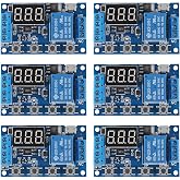 JUZITAO 6pcs DC 6-30V Timer Relay Programmable Delay Relay Module Cycle Timer with LCD Display / 5V Micro USB, Smart Home Controller
