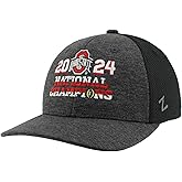 Ohio State Buckeyes National Champs 2024 Football Adjustable Snapback Hat Black Arch Officially Licensed