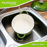 Nuovva Enamelled Cast Iron Dutch Oven Pot 2.1 Qt Green with Lid 20cm view 5