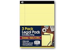 iScholar Canary Legal Pad, 3 Pack